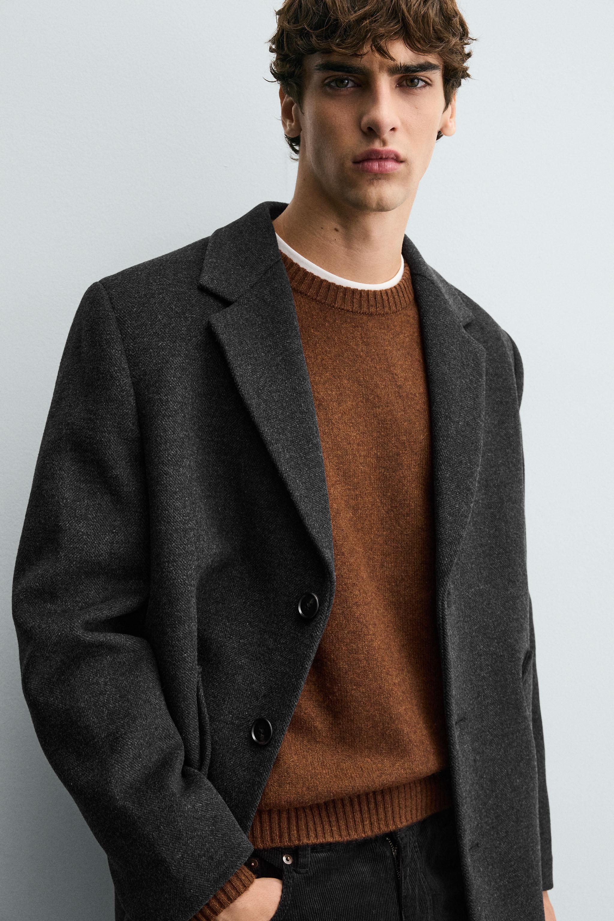 REGULAR FIT WOOL COAT